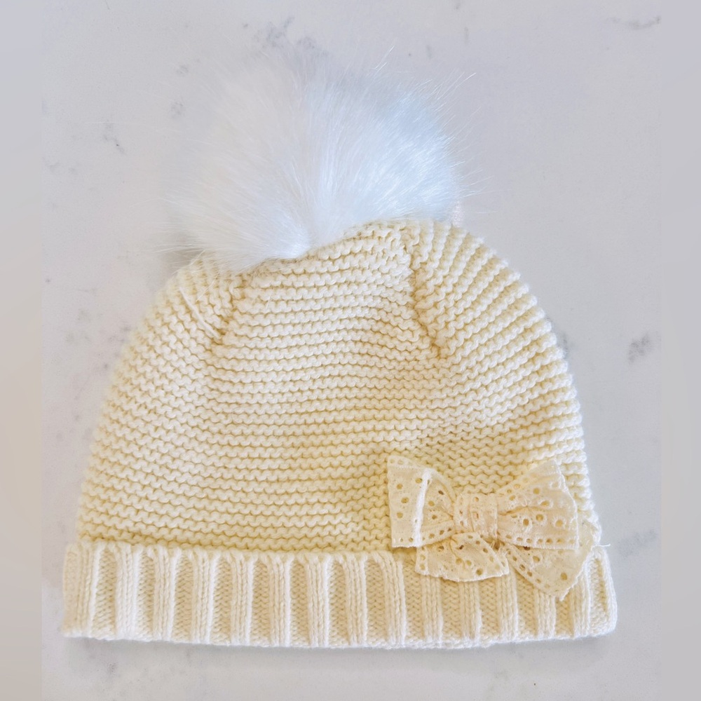 Cupcakes & Cashmere Sweater Dress with Tights & Hat, Light yellow, 0-3 mo - Picture 3 of 3